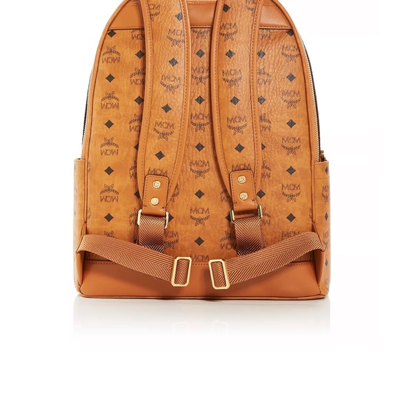 MCM - Stark Visetos Logo Monogram Backpack - Picture 8 of 12